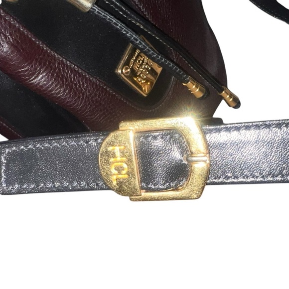 Like New Vintage Handcrafted Leather Goods Brown Leather Drawstring Bucket Bag - Picture 7 of 11